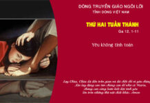 LỜI SỐNG (THỨ HAI TUẦN THÁNH)