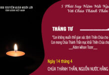 Ngày 14/4 # CHÚA THÁNH THẦN, NGUỒN NƯỚC HẰNG SỐNG