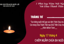 Ngày 17/4 – CHIÊM NGẮM CHÚA BA NGÔI