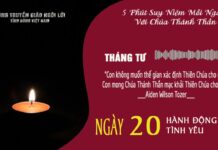 Ngày 20/4: HÀNH ĐỘNG CỦA TÌNH YÊU
