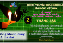 Ngày 02/06 – SỐNG KHOAN DUNG THA THỨ