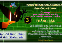 Ngày 03/06 – BẠN ĐÃ LÃNH NHẬN BÍ TÍCH THÊM SỨC ?