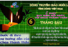 Ngày 06/06 – BƯỚC ĐI THEO SỰ HƯỚNG DẪN CỦA CHÚA THÁNH THẦN