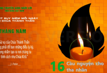 Ngày 16/05: CẦU NGUYỆN CHO THA NHÂN