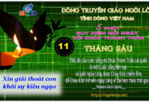 Ngày 11/06 – XIN GIẢI THOÁT CON KHỎI SỰ KIÊU NGẠO