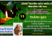 Ngày 13/06 – MỪNG LỄ THÁNH ANTÔN PAĐÔVA