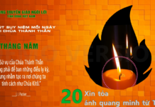 Ngày 20/05: “XIN TỎA ÁNH QUANG MINH TỪ TRỜI”