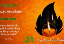 Ngày 21/05: “LẠY CHA KẺ CƠ BẦN”