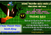 Ngày 17/06 – CHÚA THÁNH THẦN HÀNH ĐỘNG TRONG MỌI NGƯỜI