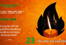 Ngày 23/05: ƠN PHÙ TRỢ CỦA CHÚA