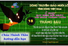 Ngày 18/06 – HÃY ĐỂ CHÚA THÁNH THẦN HƯỚNG DẪN BẠN