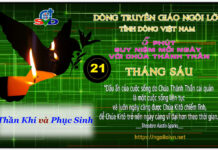 Ngày 21/06 – THẦN KHÍ VÀ PHỤC SINH