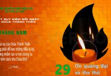 Ngày 29/05: ƠN QUẢNG ĐẠI VÀ THA THỨ