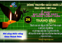 Ngày 26/06 – KHI SỐNG THIẾU VẮNG CHÚA THÁNH THẦN