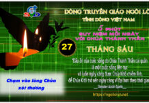 Ngày 27/06 – CHẠM VÀO LÒNG CHÚA XÓT THƯƠNG