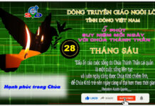 Ngày 28/06 – HẠNH PHÚC TRONG CHÚA