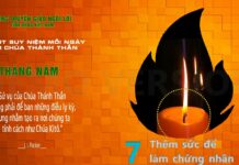 Ngày 7/5: THÊM SỨC ĐỂ LÀM CHỨNG NHÂN
