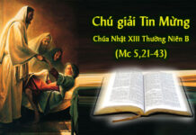 Chú Giải Tin Mừng Chúa Nhật XIII TN B (Mc 5,21-43)