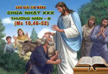 Chú Giải Tin Mừng Chúa Nhật XXX Thường Niên, Năm B (Mc 10,46-52)