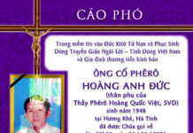 AI TÍN: Ông Cố Phêrô Hoàng Anh Đức (thân phụ của Thầy Phêrô Hoàng Quốc Việt, SVD)