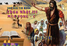 Chú giải Tin Mừng Chúa Nhật III Mùa Vọng C (Lc 3,10-18)
