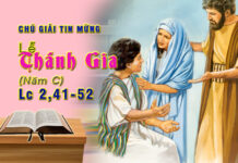 Chú Giải Tin Mừng Lễ Thánh Gia, năm C (Lc 2,41-52)