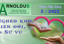 NGHÈO KHÓ, LIÊN ĐỚI VÀ SỨ VỤ (Arnoldus Nota, 3/2022)