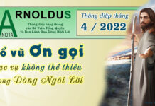 Cổ vũ ơn gọi: mục vụ không thể thiếu trong Dòng Ngôi Lời (Arnoldus Nota, 4/2022)