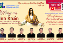 Hồng ân Vĩnh Khấn, SVD; 8h30, Thứ Tư, 15/06/2022