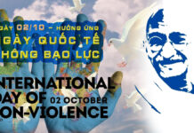 Ngày Quốc Tế KHÔNG BẠO LỰC 2/10 – International Day of Non-Violence