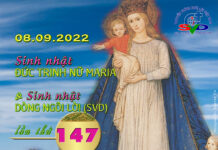Sinh nhật ĐỨC MARIA & Sinh nhật DÒNG NGÔI LỜI lần thứ 147