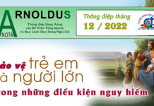 Arnoldus Nota 12/2022: BẢO VỆ TRẺ EM VÀ NGƯỜI LỚN TRONG NHỮNG ĐIỀU KIỆN NGUY HIỂM