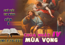 Chú Giải Tin Mừng Chúa Nhật IV Mùa Vọng, Năm A (Mt 1,18-25)