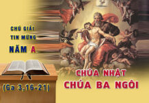 Chú giải Tin Mừng Lễ Chúa Ba Ngôi Năm A (Ga 3,16-21)