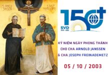 Kỷ niệm 21 năm phong thánh cha Arnold Janssen và cha Giuse Freinademetz
