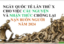 NGÀY QUỐC TẾ LẦN THỨ 10 “CHỐNG NẠN BUÔN NGƯỜI” NĂM 2024
