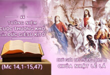 Chú Giải Tin Mừng Chúa Nhật Lễ Lá, Năm B (Mc 14,1 – 15,47)
