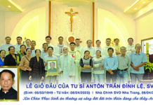 Lễ giỗ đầu của tu sĩ Antôn Trần Đình Lệ, SVD…