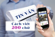 Hướng dẫn viết tin vắn 200 chữ, dễ nhất!