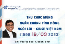 Cha Tổng quyền Paulus Budi Kleden chúc mừng