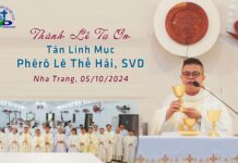Thánh Lễ Tạ Ơn của Tân linh mục Phêrô Lê Thế Hải, SVD