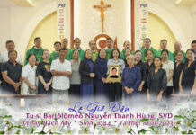 Lễ Giỗ Đầu của Thầy Bartôlômêô Nguyễn Thanh Hùng, SVD (Thầy Bạch Mỹ)