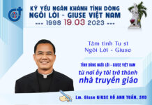 TỈNH DÒNG NGÔI LỜI – GIUSE VIỆT NAM, TỪ NƠI ẤY TÔI TRỞ THÀNH NHÀ TRUYỀN GIÁO
