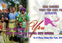 TẬP VIẾT CHỮ “YÊU” TRÊN QUỐC ĐẢO PAPUA NEW GUINEA