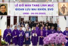 Giỗ mãn tang linh mục Gioan Lưu Mai Khiên, SVD (1958 – 26/05/2022)