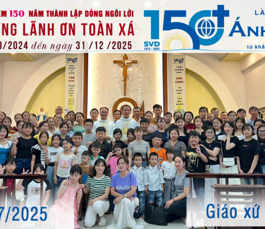 GIÁO XỨ AN MỸ HÀNH HƯƠNG NĂM THÁNH 150 NĂM DÒNG NGÔI LỜI