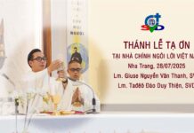 Lễ Tạ Ơn tại Nhà Chính Ngôi Lời Việt Nam của Tân Lm. Giuse Thanh và Tân LM Tađêô Thiện