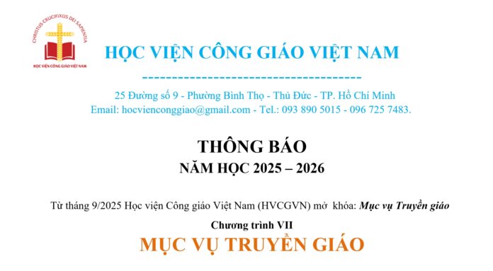 Muc vụ truyền giáo 2025