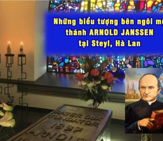 Những biểu tượng bên ngôi mộ thánh ARNOLD JANSSEN tại Steyl, Hà Lan