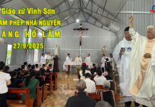 GX. VINH SƠN: THÁNH LỄ LÀM PHÉP NHÀ NGUYỆN LÀNG HỐ LÂM